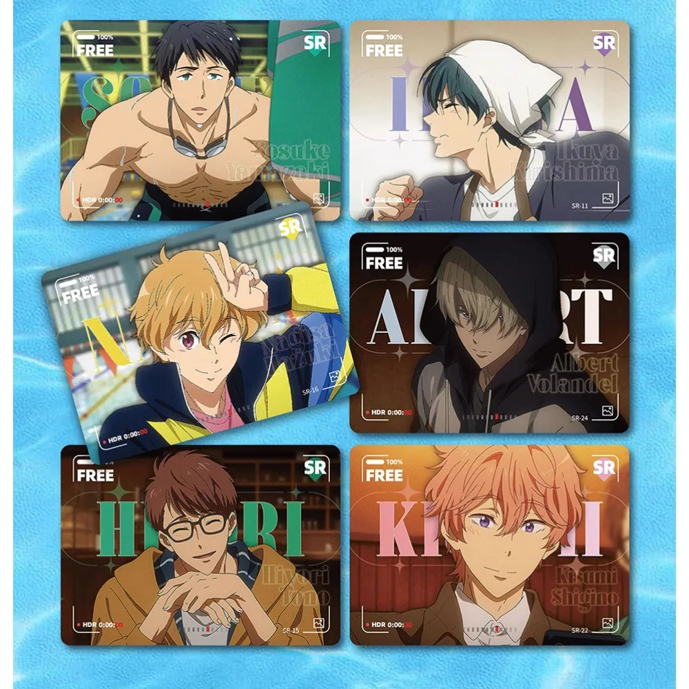 Original Vancard's Free!-the Final Stroke Collection Cards Sosuke Yamazaki Rin Matsuoka Anime Character Cover Cards Toys Gifts