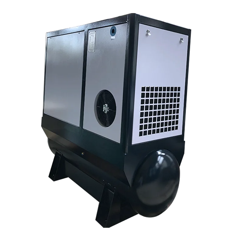 15KW All In One Rotary Screw Air Compressor With Built-in Air Dryer For Laser Cutting Equipment