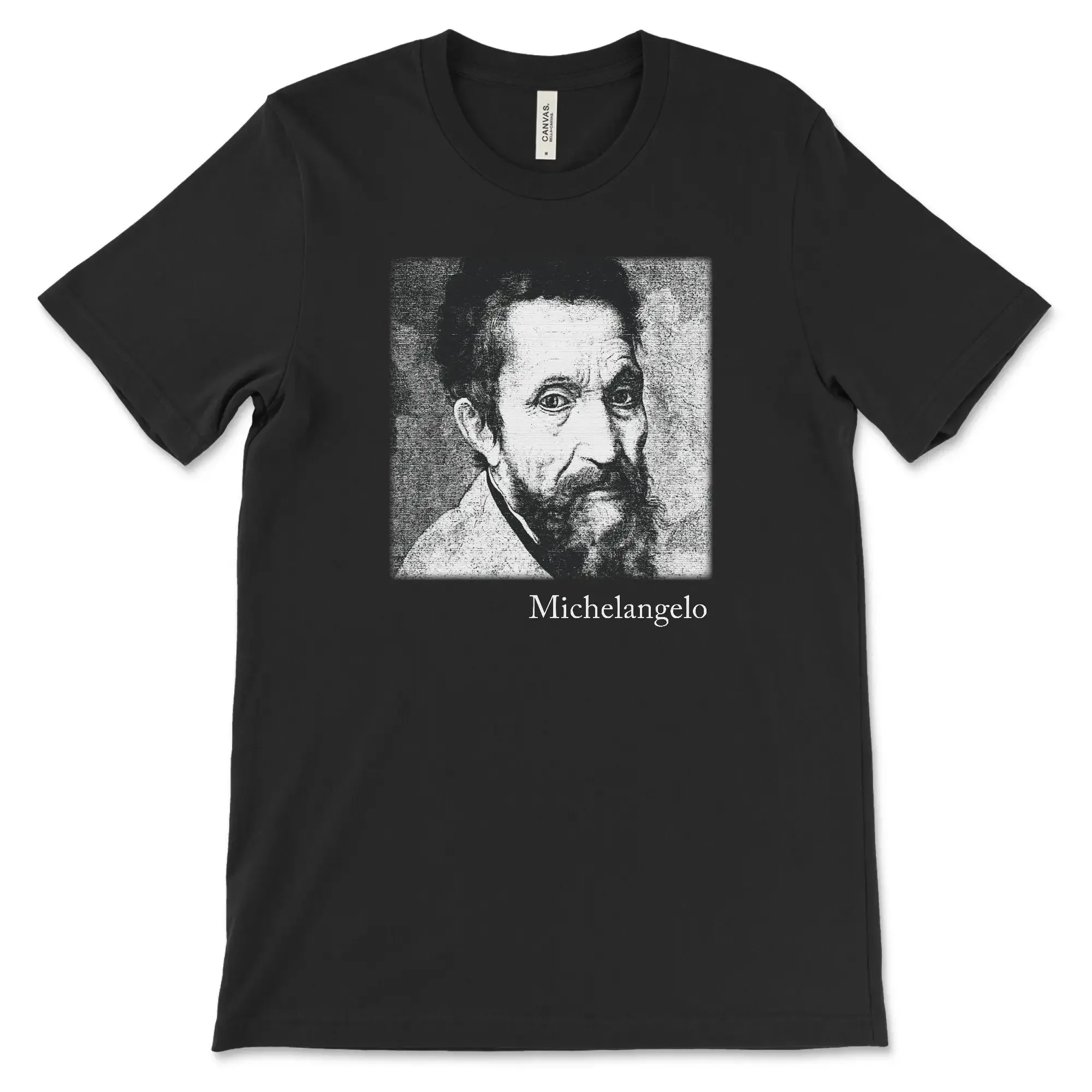 Michelangelo Portrait T Shirt Italian Artist Painter Sculpter Classics