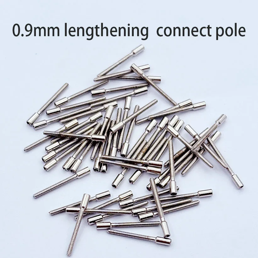 ملحقات الاستيلاء على الساعة 0.7 مم 0.9 مم عمود توصيل إطالة خيط الأسنان 0.9 مم عمود توصيل قصير