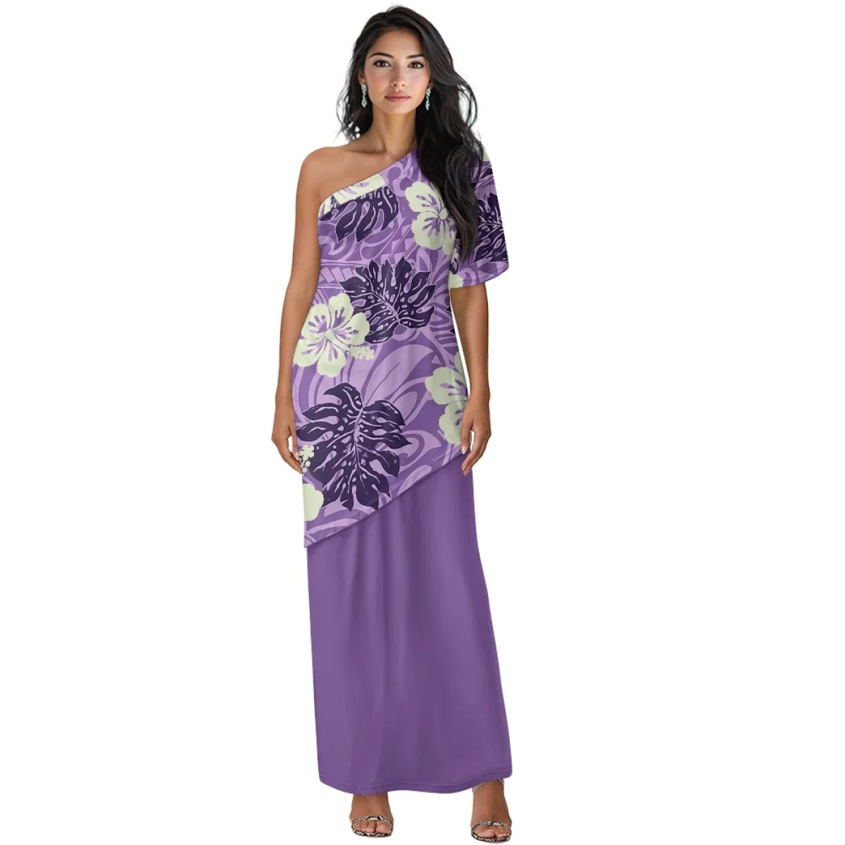 ชุดเดรสผู้หญิงคุณภาพสูง คอกลม แบบพูเลตาซี ดีไซน์หรูหรา สไตล์ฮาวาย-ซามัว แฟชั่นสำหรับงานปาร์ตี้ ชุดราตรี เสื้อและเดรสยาว