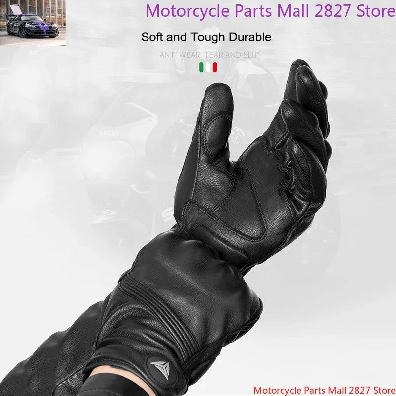 NEW Winter Warm Thicken Motorcycle Gloves Windproof Waterproof Leather Gloves Motorbike Touch Screen Moto Motocross Gloves