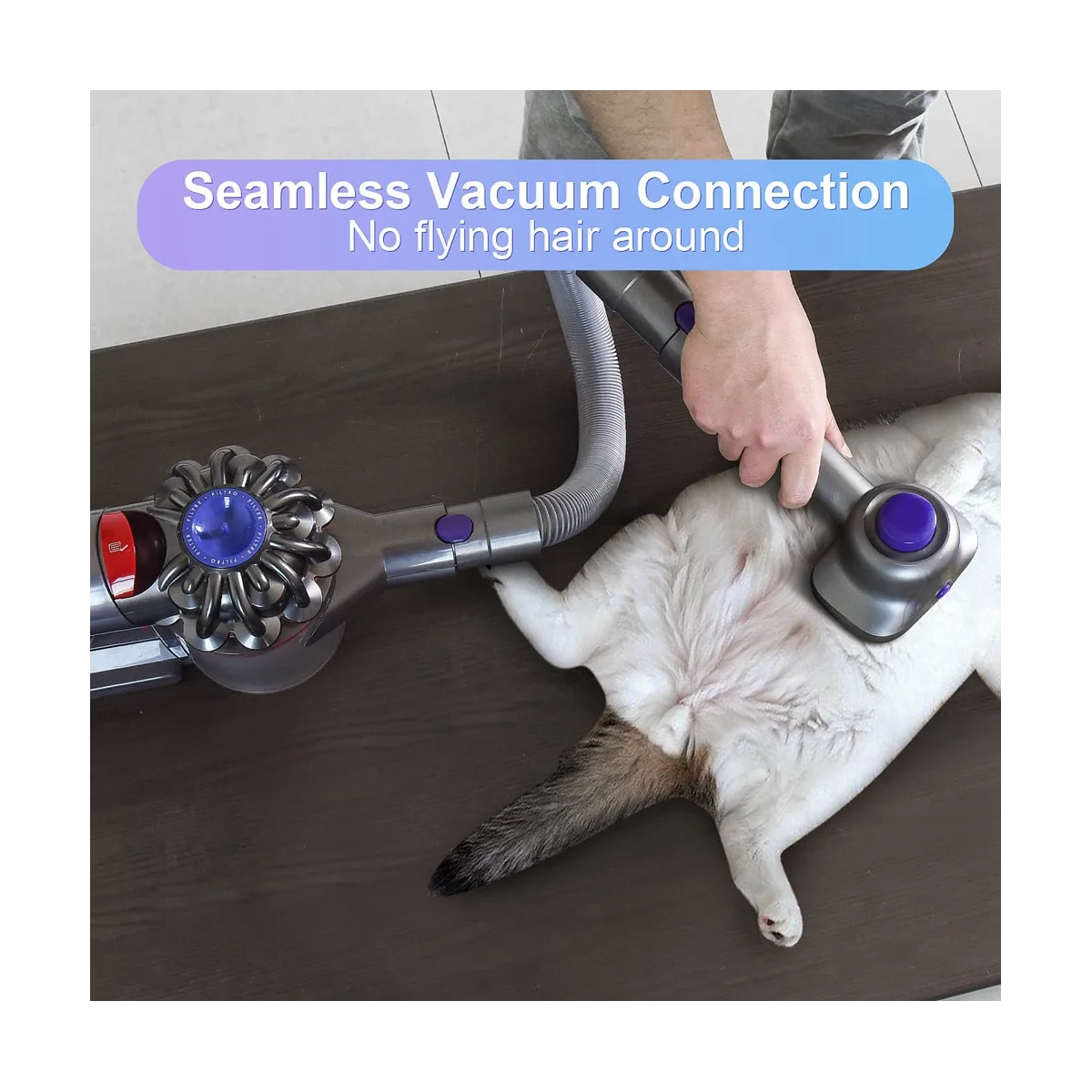 مجموعة فرشاة تفريغ وتزيل الكلاب 2 في 1 للمكنسة الكهربائية V7 V8 V10 V11 V12 V15 للكلاب والشعر - لها