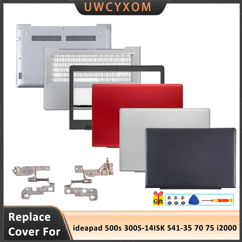 

New For ideapad 500s 300S-14ISK S41-35 70 75 i2000 Laptop LCD Back Cover Front Bezel Palmrest Bottom Case Keyboard Hinges