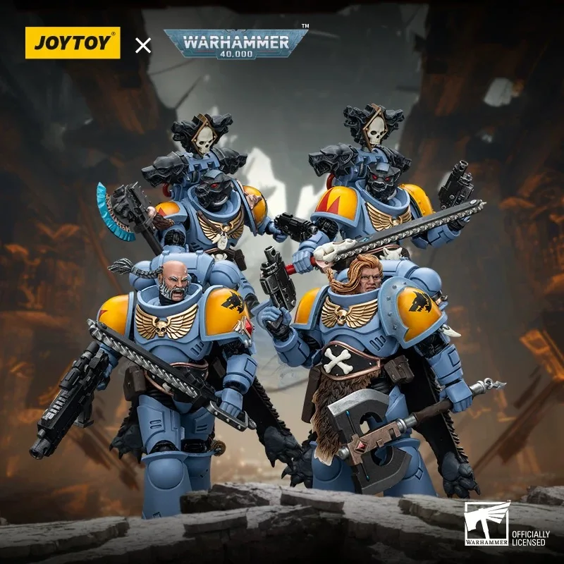In Stock JOYTOY Warhammer 40k 1/18 Action Figures 11.7cm Space Marines Space Wolves Claw Pack