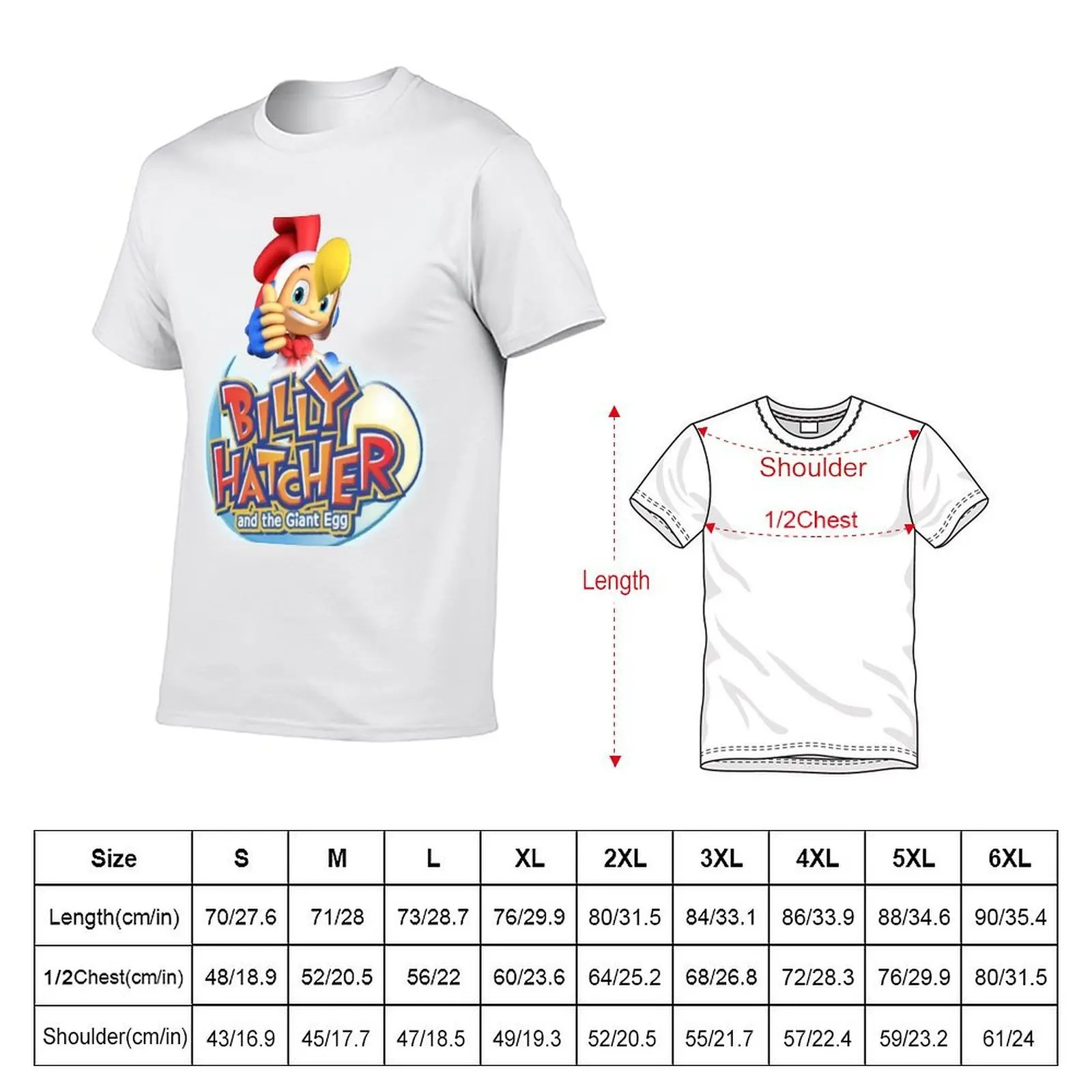 Billy Hatcher & The Giant Egg T-Shirt basketball graphic tees anime clothes fruit of the loom mens t shirts
