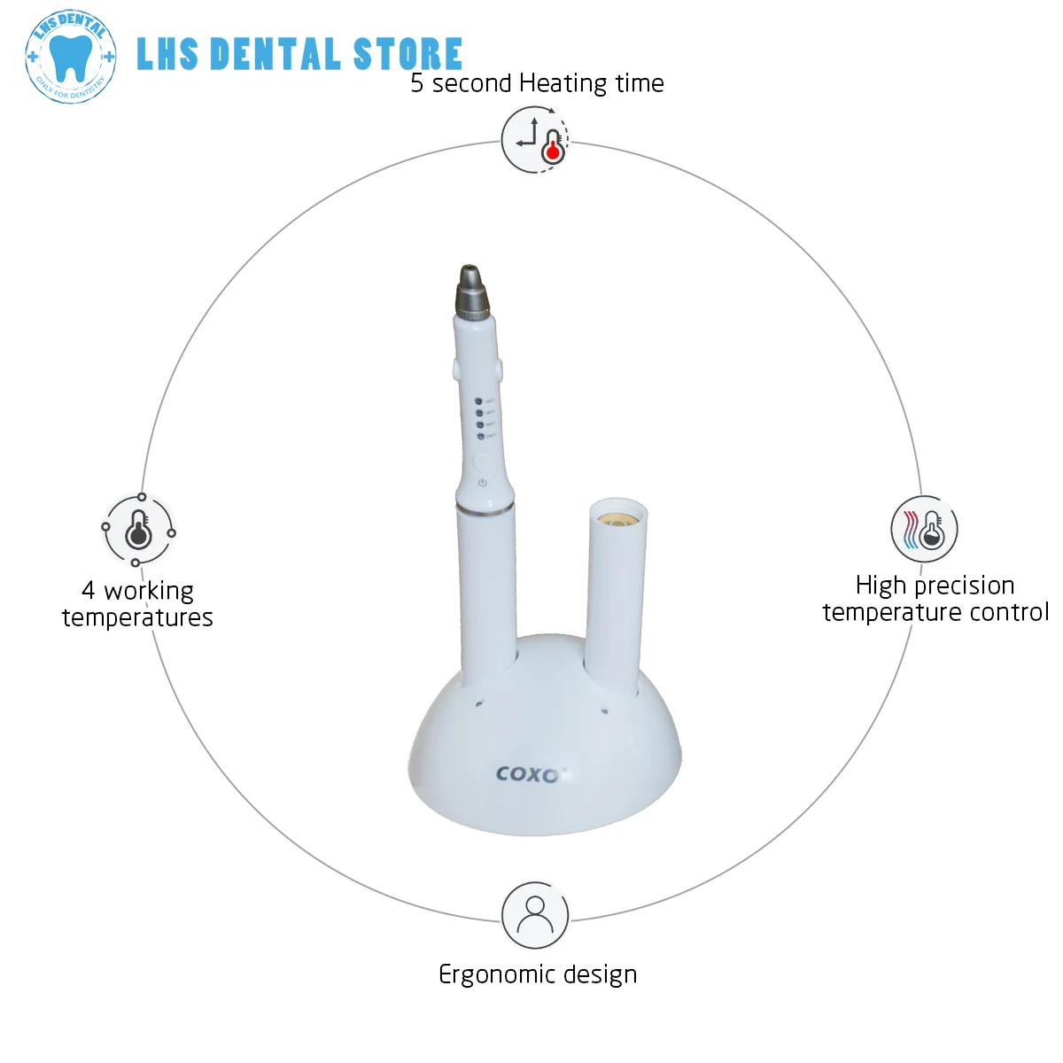 COXO C-Fill Dental Endo Obturation System Wireless 3D Obturation Apical Condensation System Cordless Gutta Percha Obturation Pen