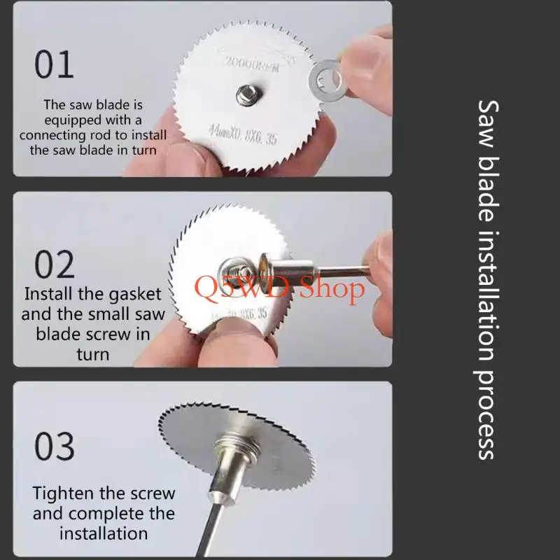 

Q5WD 5 шт., резак для резки металла, дисковая пила, резак для алюминия, железной стали, набор дисковых пил для резки металла мм