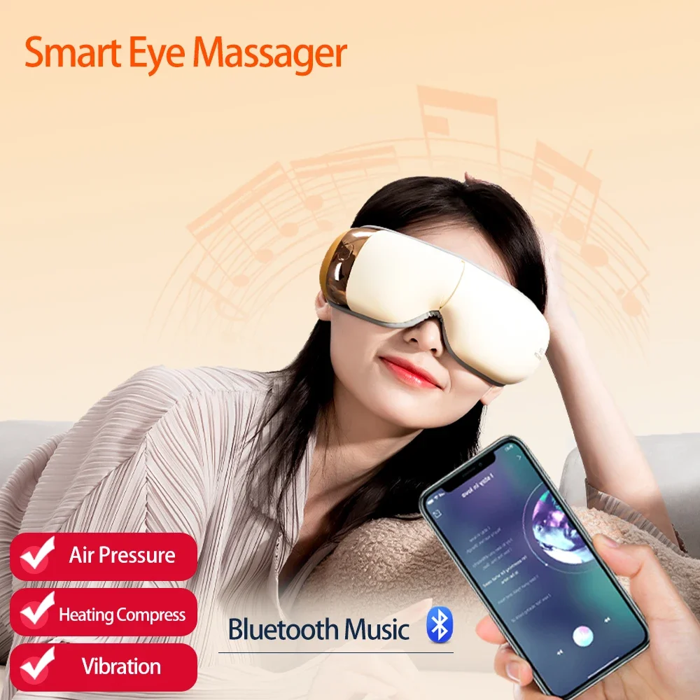 

New Release 2024 Home Use Heating Eyes Care Massager USB Mask Migraine Electric Vibration Relief Alleviate Fatigue Eye Massager