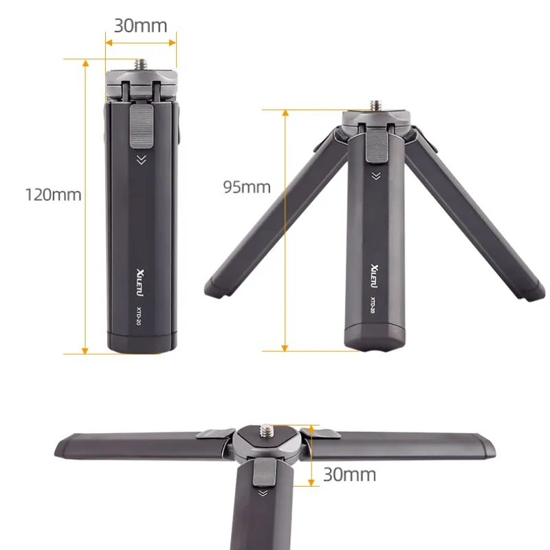 XILETU XTD20 MC22 Mini Handheld Tripod for Mobile Phone Camera Live Streaming Photography Portable Pocket Holder Accessory