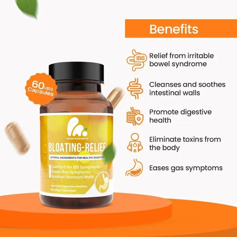 

Digestive enzyme, Triphala630mg - bloating and intestinal cleansing health support 60 vegetarian capsules