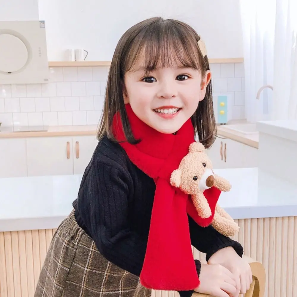 

Faux Rabbit Fur Children Neck Scarf Cross Shawl Kids Winter Scarves Neck Wrap Sunday Angora Yarns Children Neck Warmer