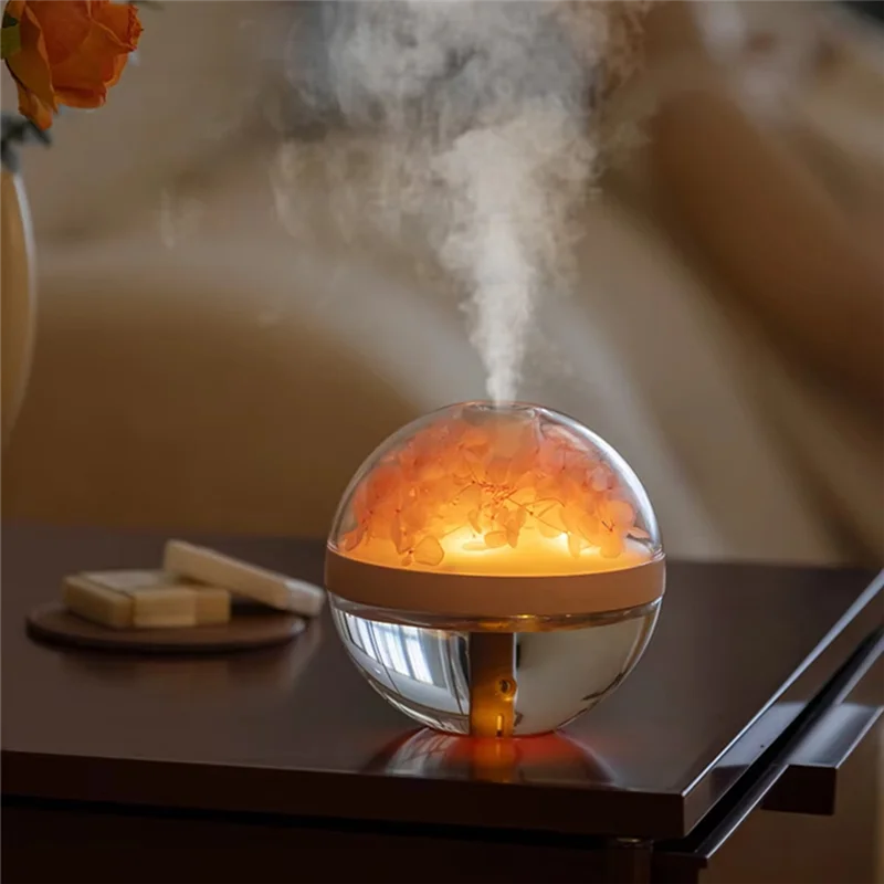 ABGE-USB Rechargeable Battery Mist Aroma Diffuser Home Mini Humidi Fieratomize Air Humidifier Eternal Flower Portable
