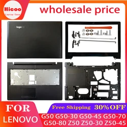 Tampa traseira LCD para Lenovo, moldura frontal, palmrest superior e inferior caso, novo, G50, G50-30, G50-45, G50-70, G50-80, Z50, Z50-30, Z50-45