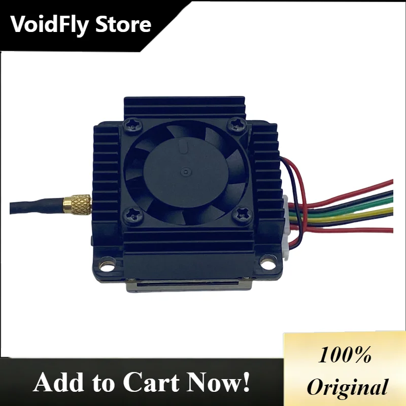 VoidFly AKK 5W VTX Video Transmitter for RC FPV Drone Ultra Long Range 5.8Ghz 5000mW Smart Audio with Fan MIC Video Accessories