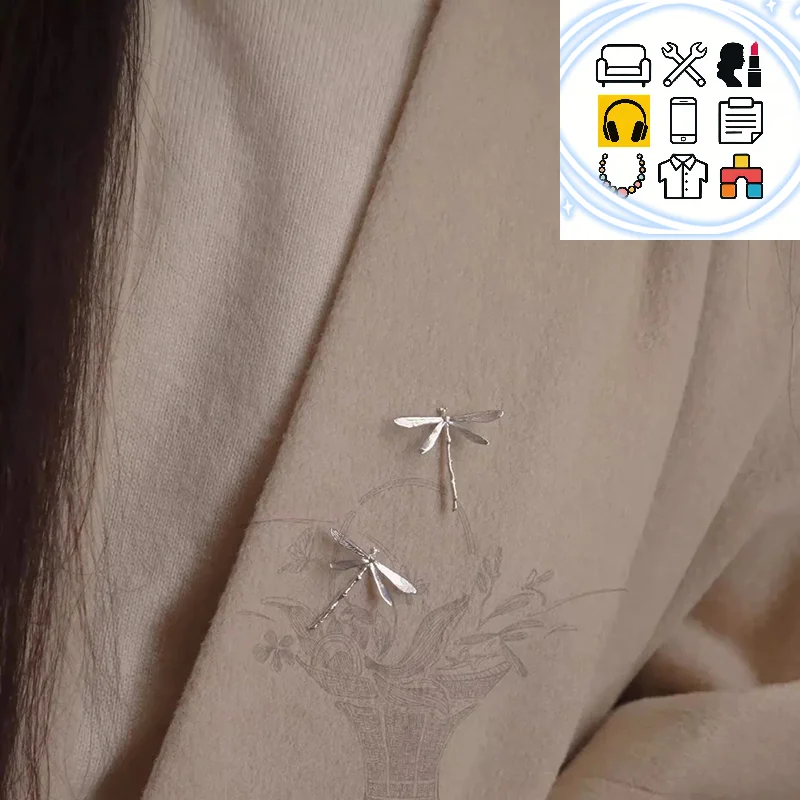 Vintage Dragonfly Brooches For Women High Grade Fashion Insect Brooch Pins Coat Accessories Animal Jewelry Gifts