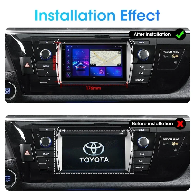 JMCQ-Lecteur d\'autoradio universel, Android 12, Stéréo, GPS, Limitation, Unité principale Carplay, Nissan, Kia, Honda, Toyota, Volkswagen, 7 po