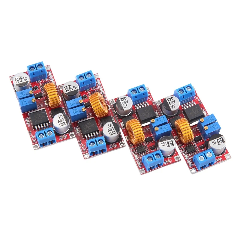 Li-Ion Battery Charging Module 5A Constant Current Voltage LED Driver Buck Power Supply Vertical Red Board Module Durable