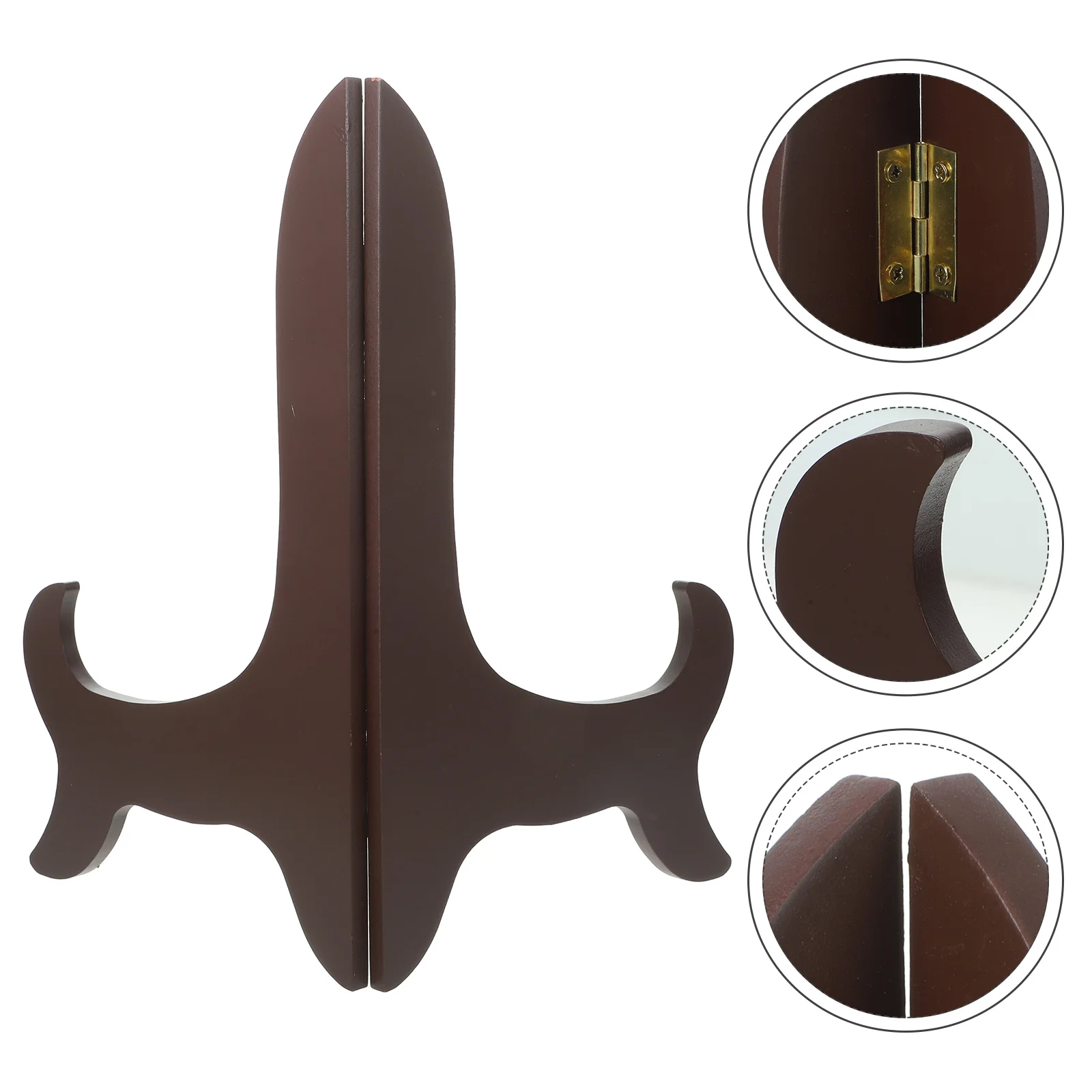 

Wooden Display for Wood Easel Plates Dishes Tea Cake Rack Home Decor Easel Natural Wood Small Items Holder