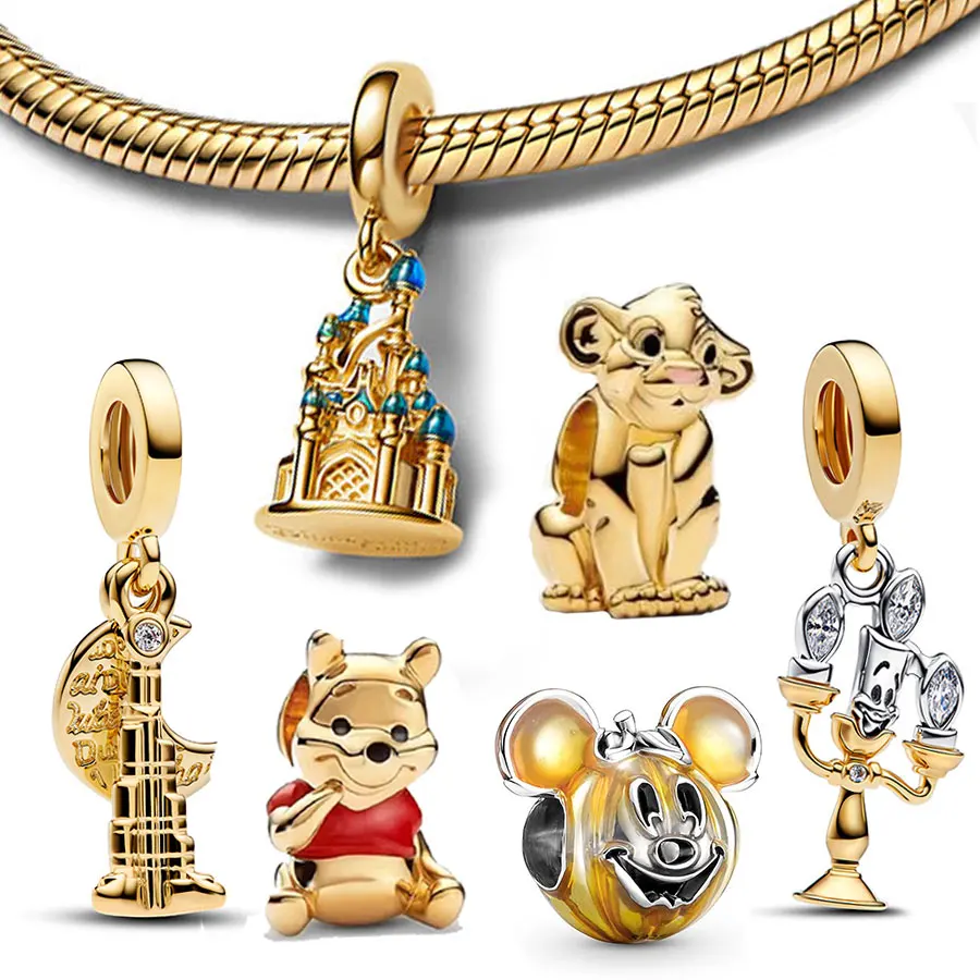 

Этот новый кулон Disney Gold Stitch из 100% стерлингового серебра 925 пробы идеально подходит для создания браслетов своими руками и стильных подарков.