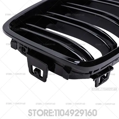 BMW 4 시리즈 F32 F33 F36 M3 F80 M4 F82 14-20용 광택 블랙 자동차 앞 범퍼 그릴 레이싱 그릴 (51137294813 51137294814)