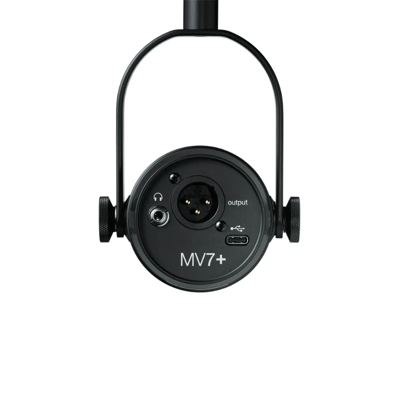 Shure MV7+ Dynamic Podcast Microphone with Voice Isolation Studio-Quality Streaming LED Panels for Broadcast and Streaming view 3