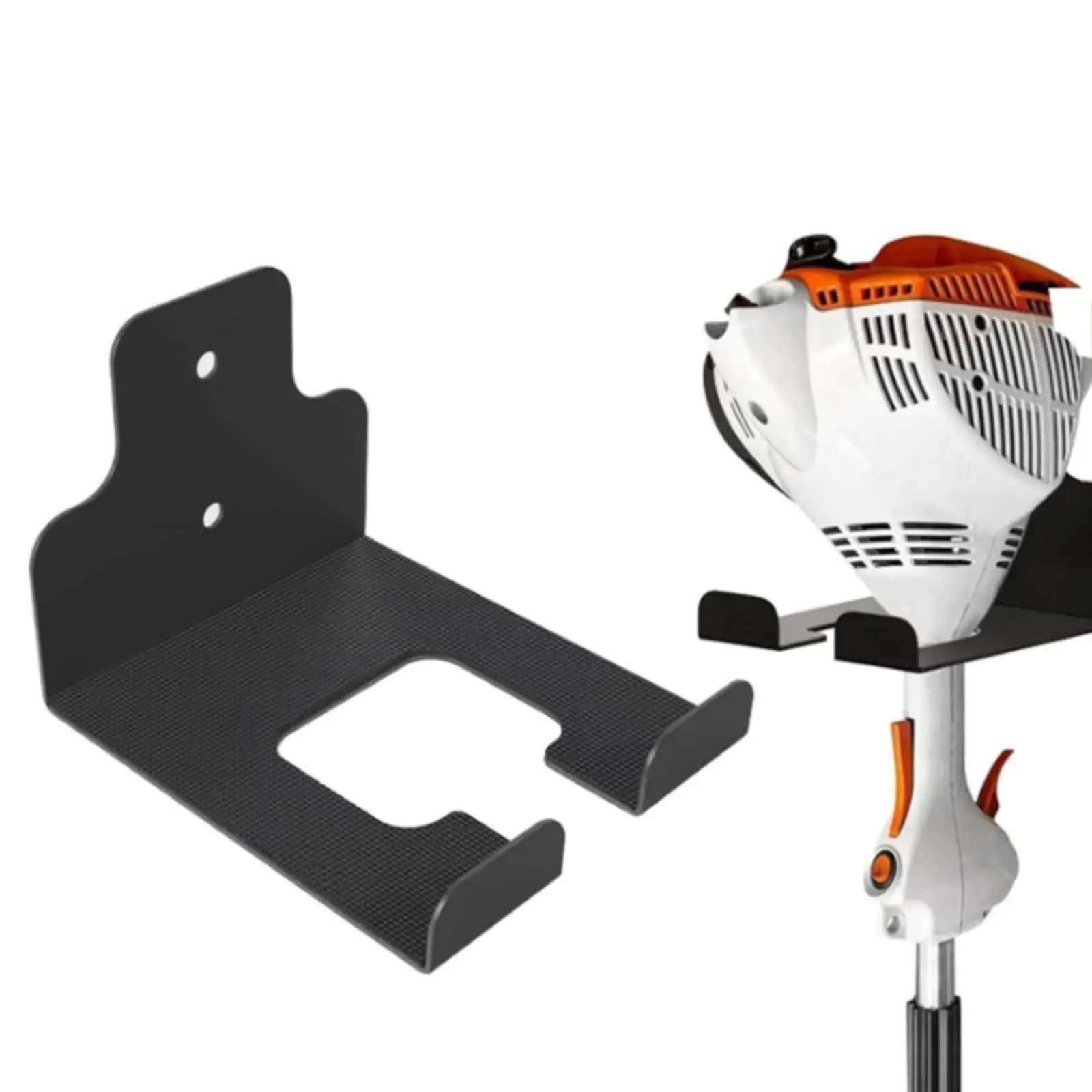 Wall Mounted Storage Rack Universal Tool Organizer for Garage Garden Shed Lawn Equipment Storage Solution