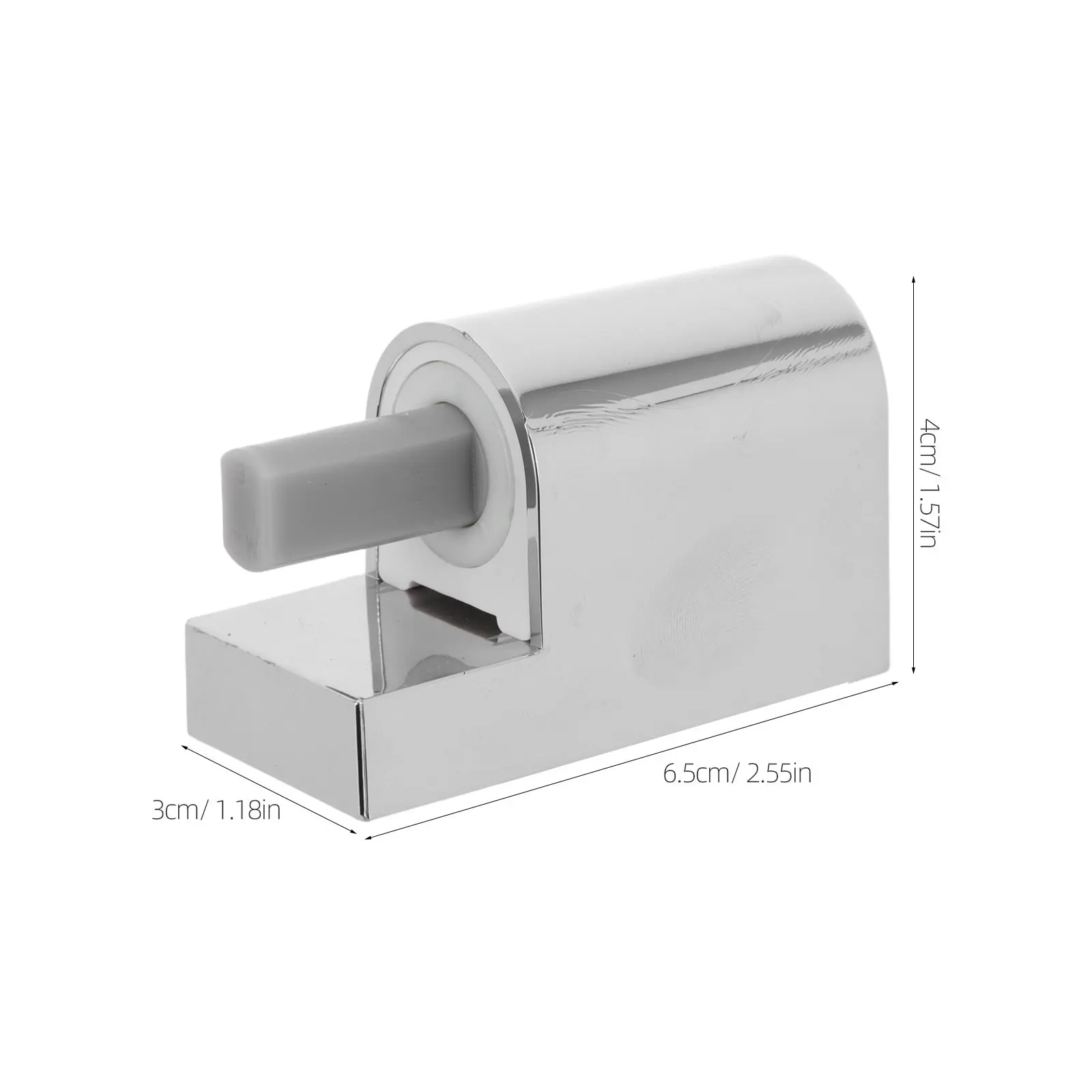 1Set ABS Slow-Lowering Toilet Seat Hinge Set Square Soft Close Hinges for Quiet Nighttime Use Silent Close Damper Bathroom