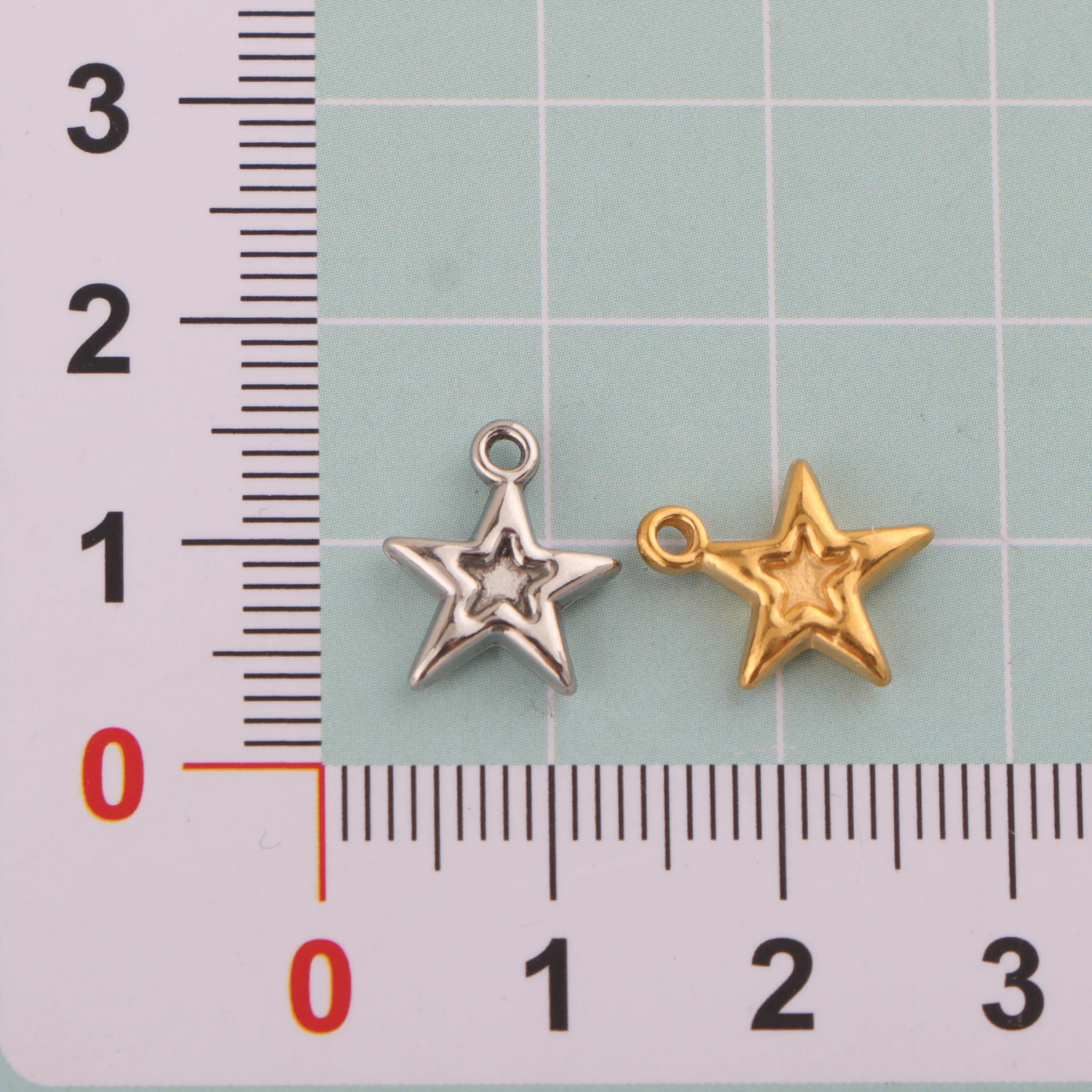 

20pcs/lot Stainless Steel Star Charm Pentagram Pendant for DIY Necklace Earring Bracelet Jewelry Making Accessories