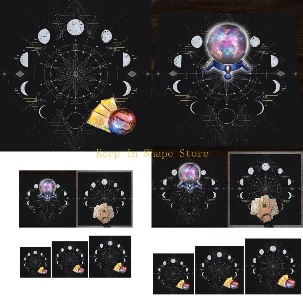 

U1JC Moon Phase Tarot Tabrogloth Astrologys Колдовская колода украшения стены стены