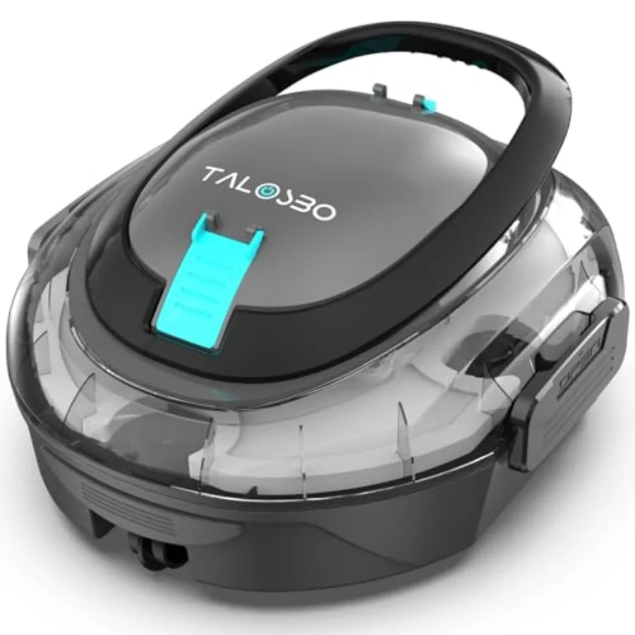 

S2 Robotic Pool Cleaner for above-ground and flat pools: dual-layer filtration, 90-min runtime, cordless operation, efficient d