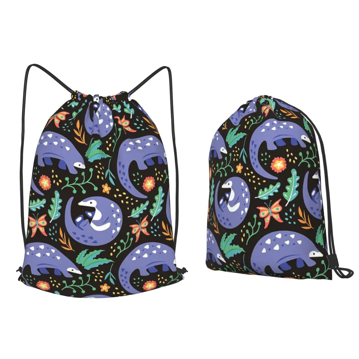 Pangolin - Tropical Backpacks Multi-function Drawstring Bundle Pocket Sports Bag Book Bags for Travel School
