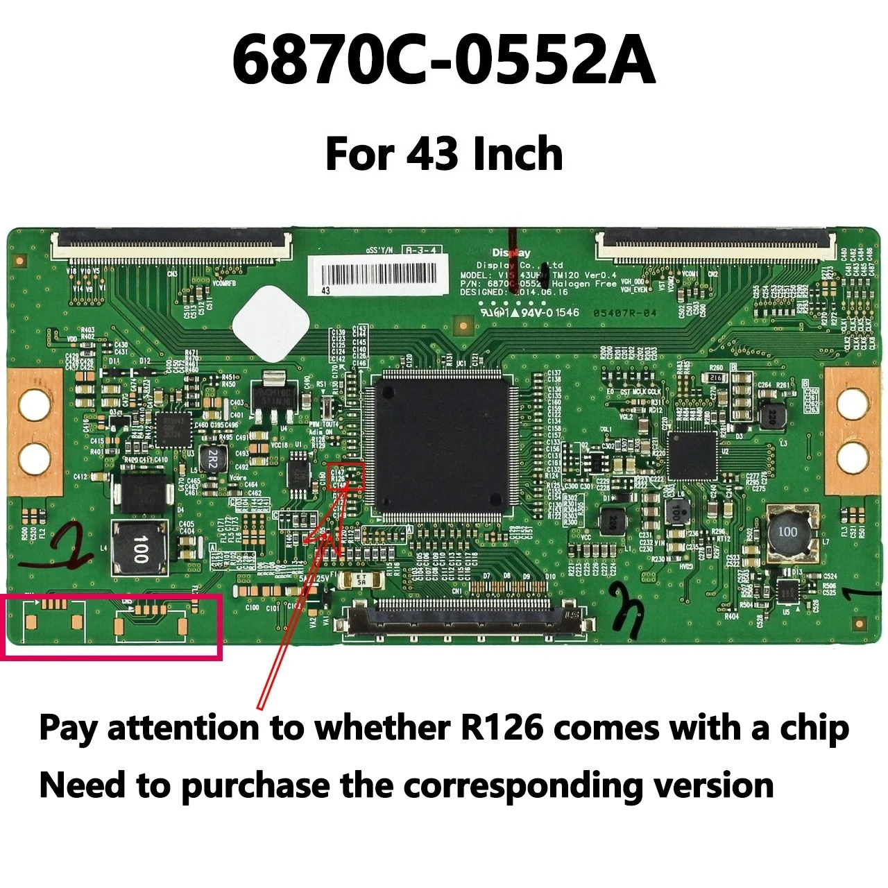 

T-Con Logic Board 6870C-0552A for Hisense/LG/Westinghouse/Philips/Vizio 43 Inch TV Parts