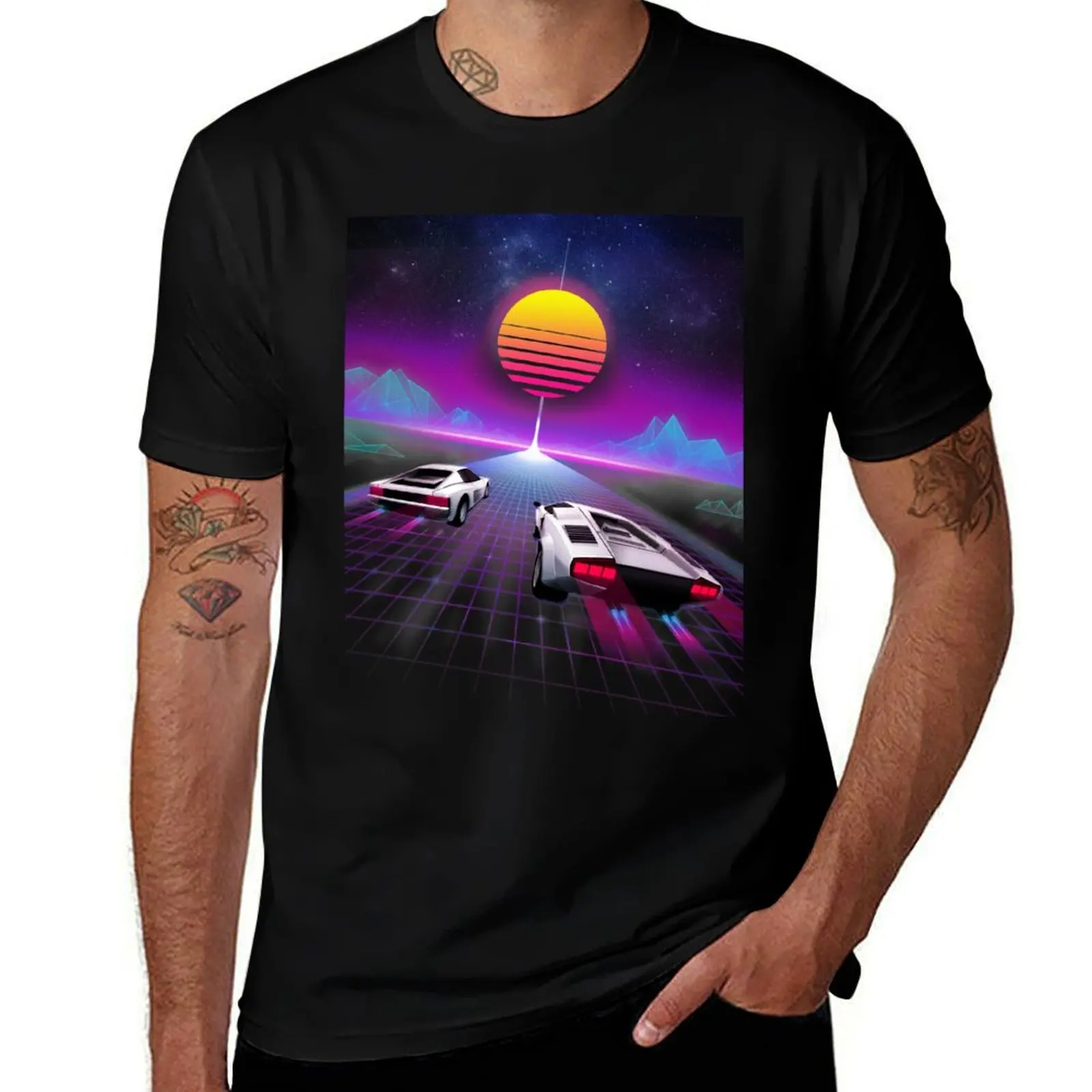 

Neon Skyway T-Shirt man t shirt summer clothes Blouse mens clothes
