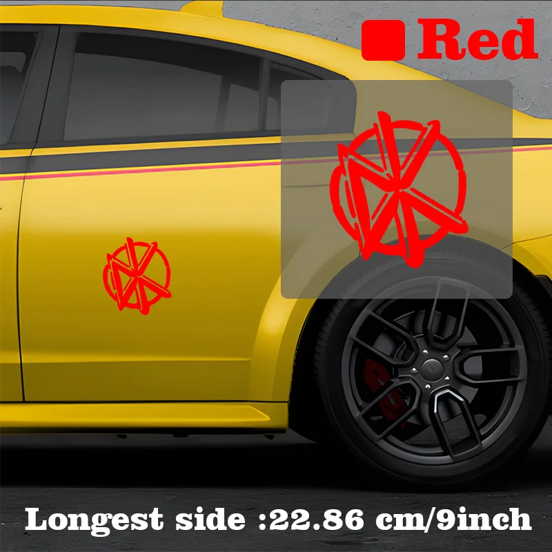 1 قطعة نمط خط دائري هندسي متعدد الألوان ملصق فينيل للسيارة المحمول DIY الديكور ألوان مختلفة