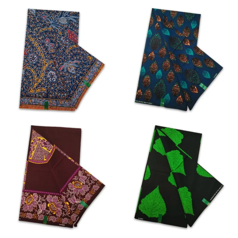 

New Arrival High Quality Original 100% Cotton Wax Print Guaranteed Veritable Ankara African Real Wax Fabric Soft Pagne for Dress
