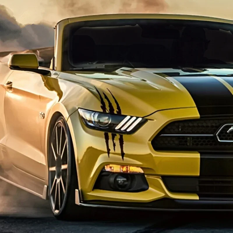 شخصية شبح مخلب سيارة ضوء الحاجب ملصق لبيجو RCZ 206 207 208 301 307 308 406 407 408 508 2008 3008 4008 5008