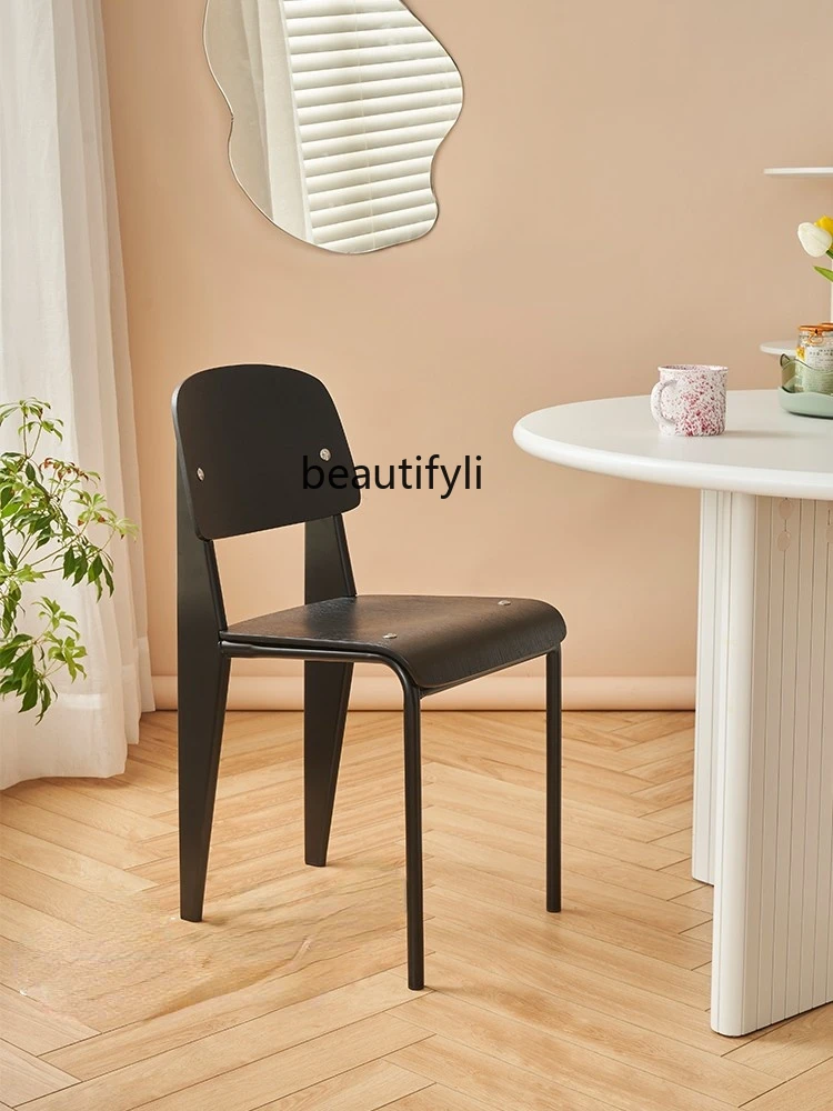 

GY Nordic Dining Chair Retro Iron Chair Standard Chair Student Desk Coffee Shop Simple Milk Tea Shop Backrest Chair