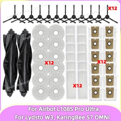 Fit For Airbot L108S Pro Ultra, Lydsto W3, KaringBee S7 OMNI Parts Main Roller Side Brush HEPA Filter Mop Cloth Dust Bag