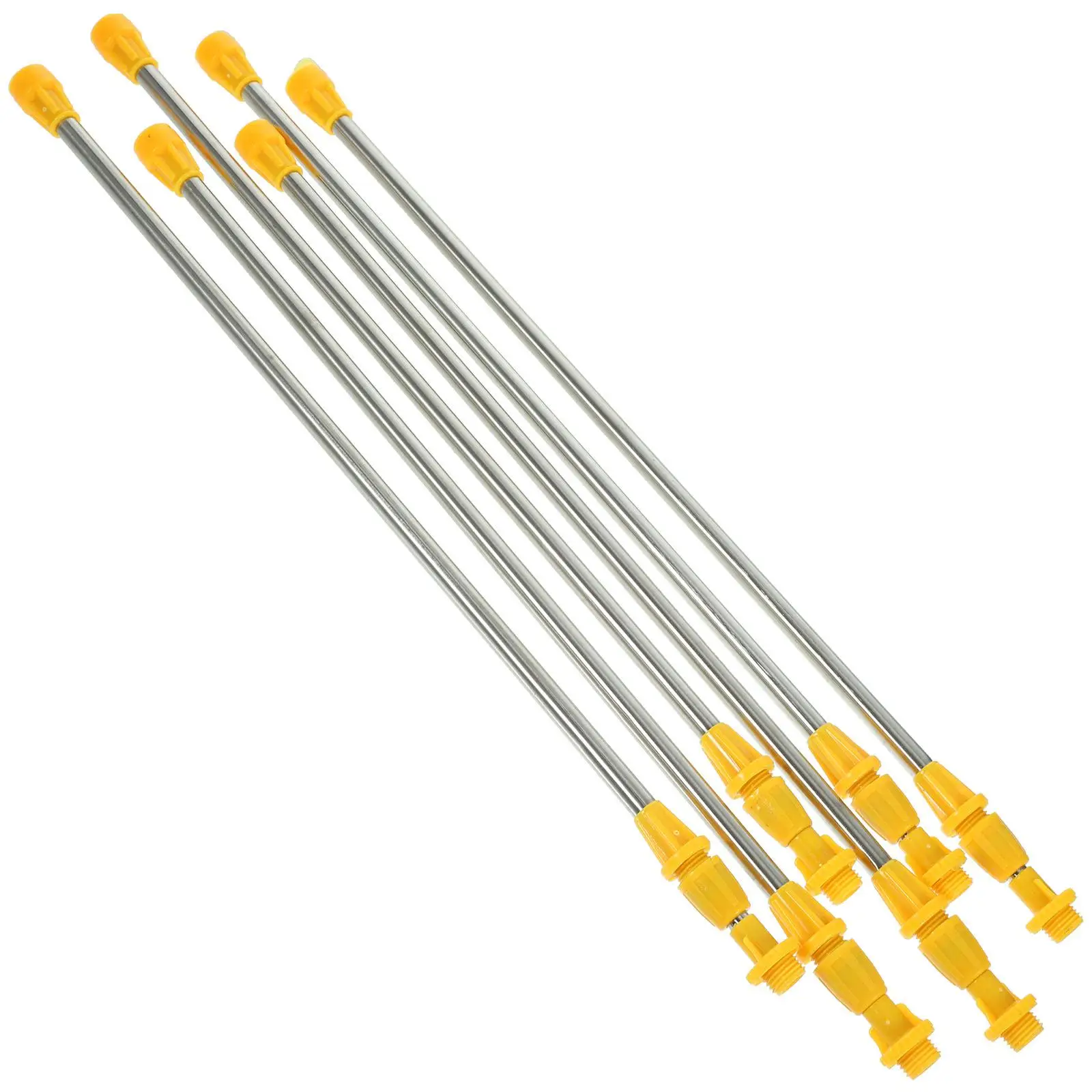

6pcs Stainless Steel Sprayer Rod Long Hose Wand for Garden Plant Washing Adjustable Extension Gardening Agricultural Watering