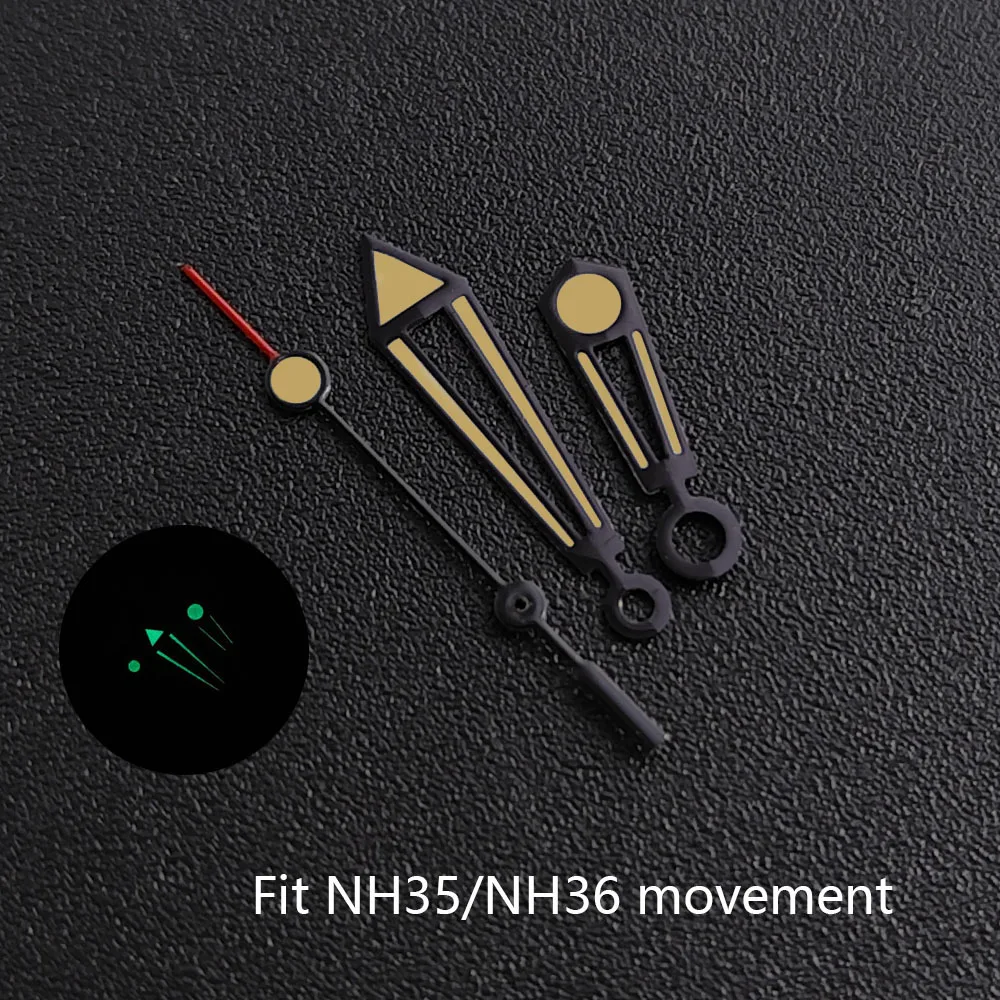 High quality 9.4*13*17mm SeaMaster 300 Watch Hands Luminous Retro 007 watch hands Fit NH35 NH36 Miyota 8205 8215 Movement
