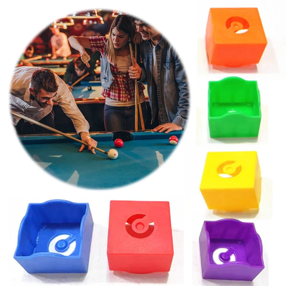 

Portable Plastic Magnet Pool Billiard Cue Chalk Holder Cases for Billiards Player Club Bar Snooker Accessories