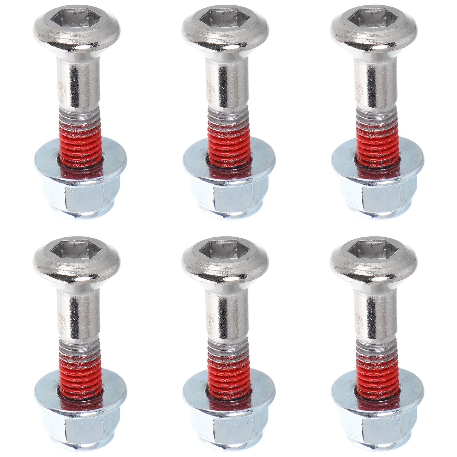 

6 set Motorcycle Sprocket Bolt Kit Heavy Duty Fasteners For Diy Replacement Sprocket Bolts Nuts Set Motorbike Accessories