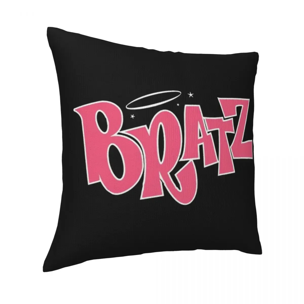 Fashion Bratz Mask Pillow Case Cute Funny Y2k Spring Funny Pillowcase Polyester Home Decor Zipper Cover