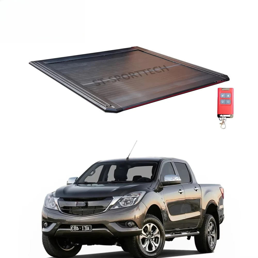 Aluminium Electric Retractable Truck Roller Lid Cargo Cover Accessories  Pickup Bed Tonneau Cover for mazda Bt50