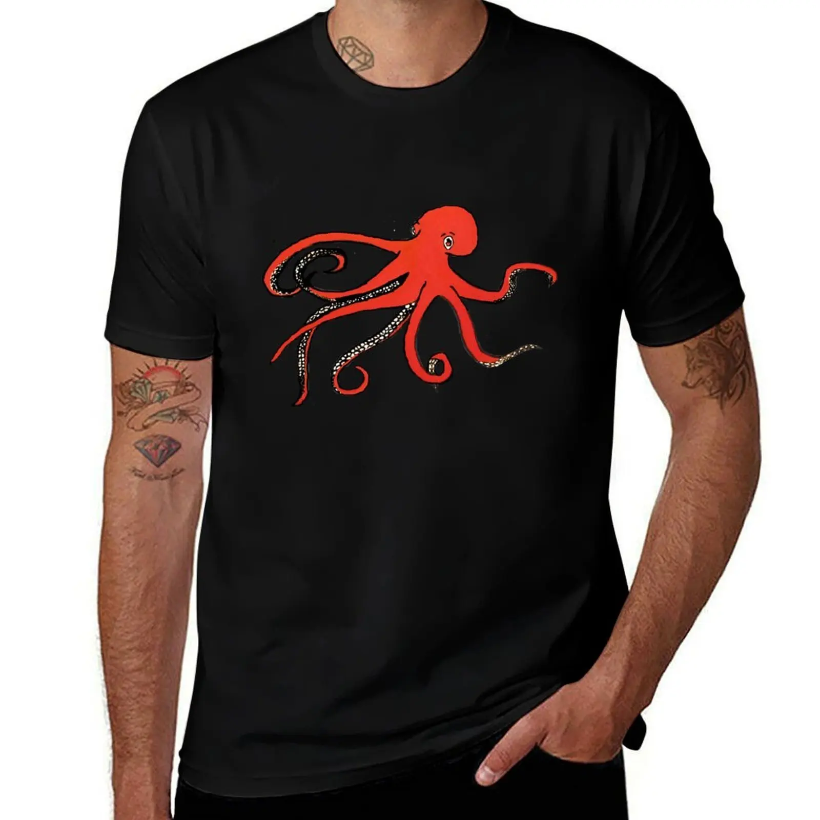 

Handmade Octopus for all Cephalopod lovers! T-Shirt Work Short Sleeve Cotton Top