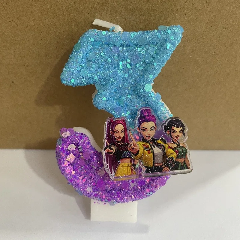 CartoonCharacter ThemedCandle 0-9 Number CandleCute 3D KawaiiStitch Cartoon Character Party CakePlug-in Birthday Cake Decoration