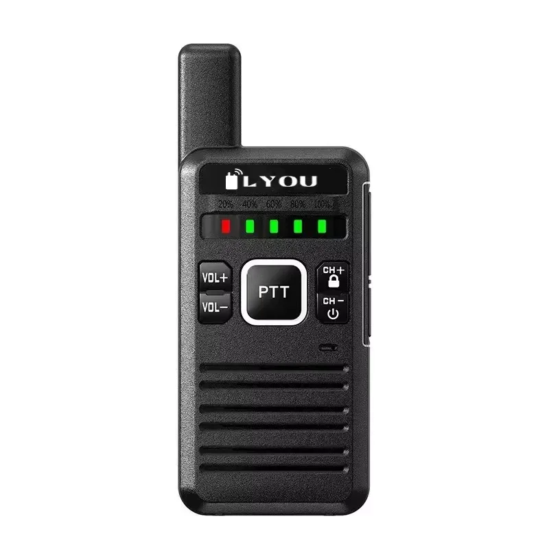 Mini Walkie Talkie 3-5KM High Power Outdoor Two Way Radio Portable Small Radio for Hotel Construction Site Civil Use