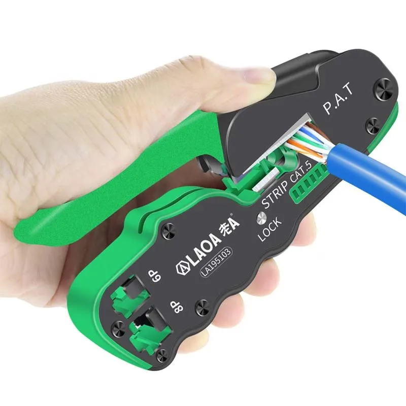 Dual-port network cable pliers handheld 8P/6P network pliers network cable pliers