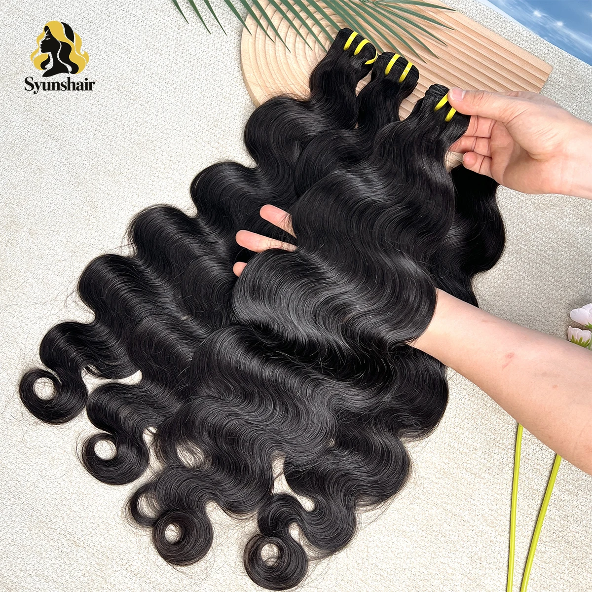 16A Raw Virgin Body Wave Bundles 100% Unprocessed Vietnamese Human Hair Minimal Shedding Wavy Hair Quick Weave Sew-in Extensions